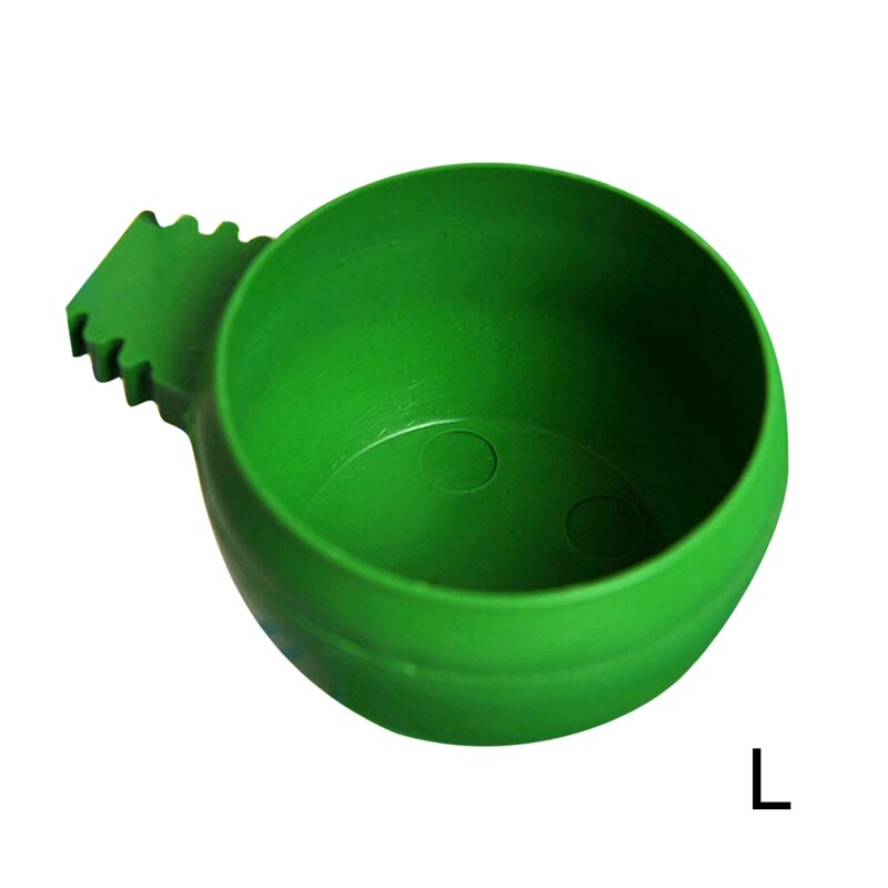 1Pc Plastic Papegaai Kom Ronde Vogel Voedsel Feeder Duiven Water Kom Papegaai Voedsel Container Huisdier Voeden Apparaat Vogel Accessoires