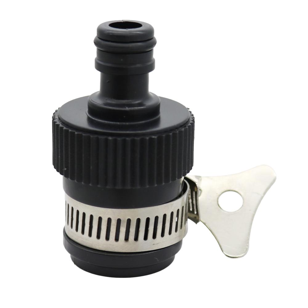 Universal vattenkran slangkoppling, snabbkoppling kranadapter för biltvätt trädgård bevattning trädgårdsslang: Svart