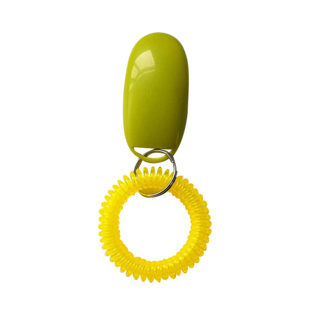 Bonzerpet-sifflet en plastique | Clicker d'entraînement de chien, en plastique chat, outil d'entraînement, Guide d'aide, sangle de poignet élastique, bouton sonore, 1 pièce