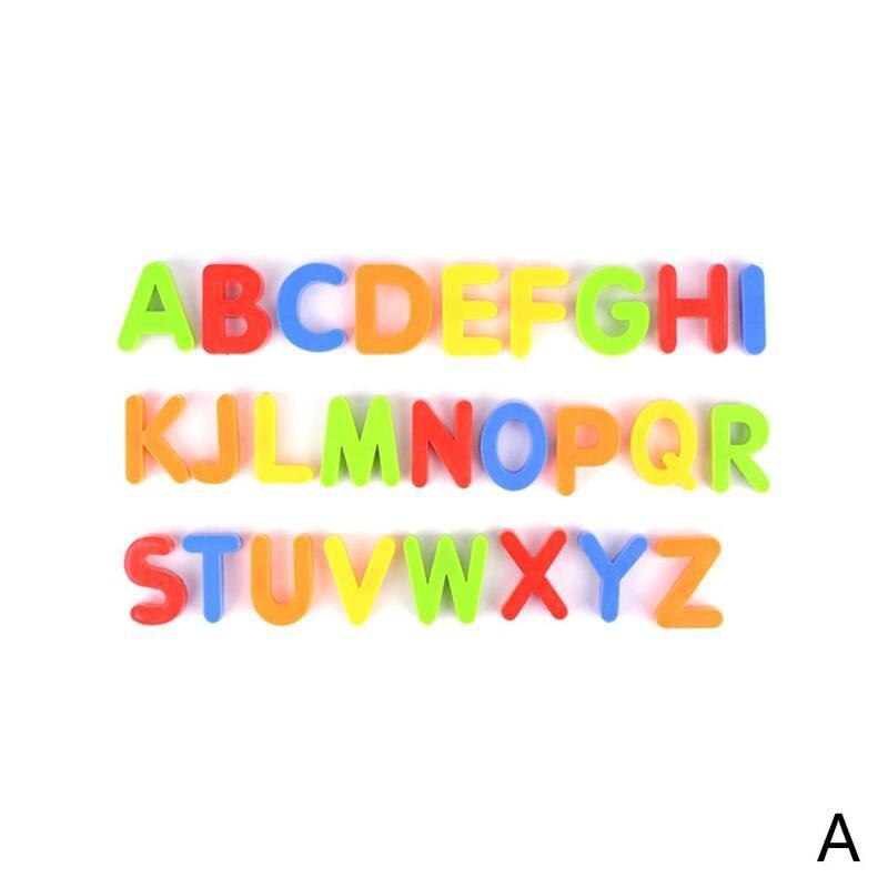 Magnetic English Letters Digital Alphabet Stickers Stickers Board Toys Magnetic White Stickers Refrigerator Education M6D6: Uppercase letter