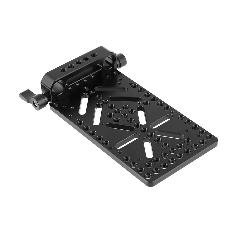 Hdrig Kaas Plaat Batterij Bord Met 15Mm Rail Block Rod Klem Voor V Slot Voeding Plaat Power Distributeur adapter