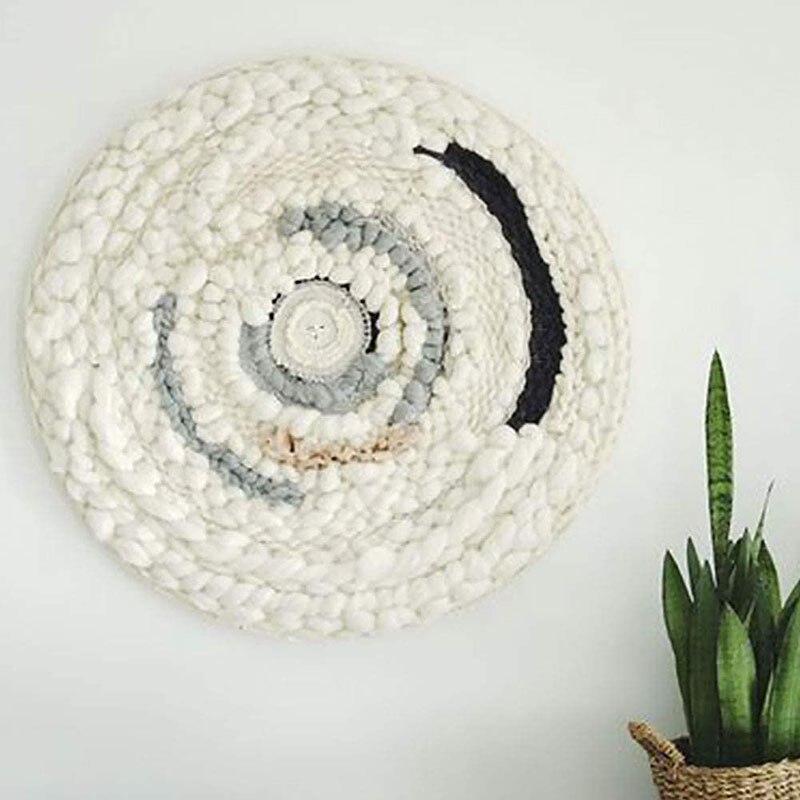 1/2Pcs Round Wooden Knitting Loom Handmade Weaving Machine Craft DIY Weaving Tools for DIY Handmade Wall Hangings Household Tool