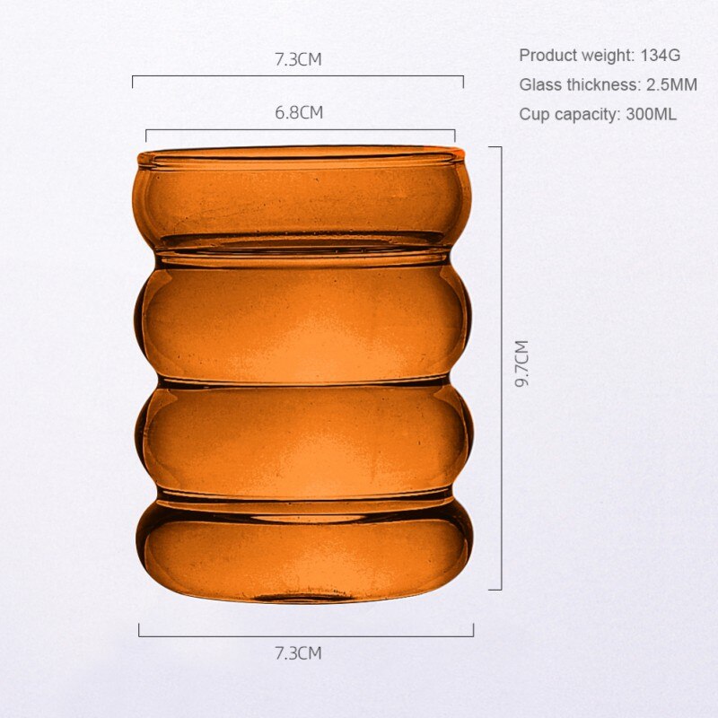 300/550Ml Japanse Streep Melkkan Warmte-Resistantn Glazen Beker Met Handvat Koffie Melk Thee Separator Cup thuis Cafe Drinkware: 07