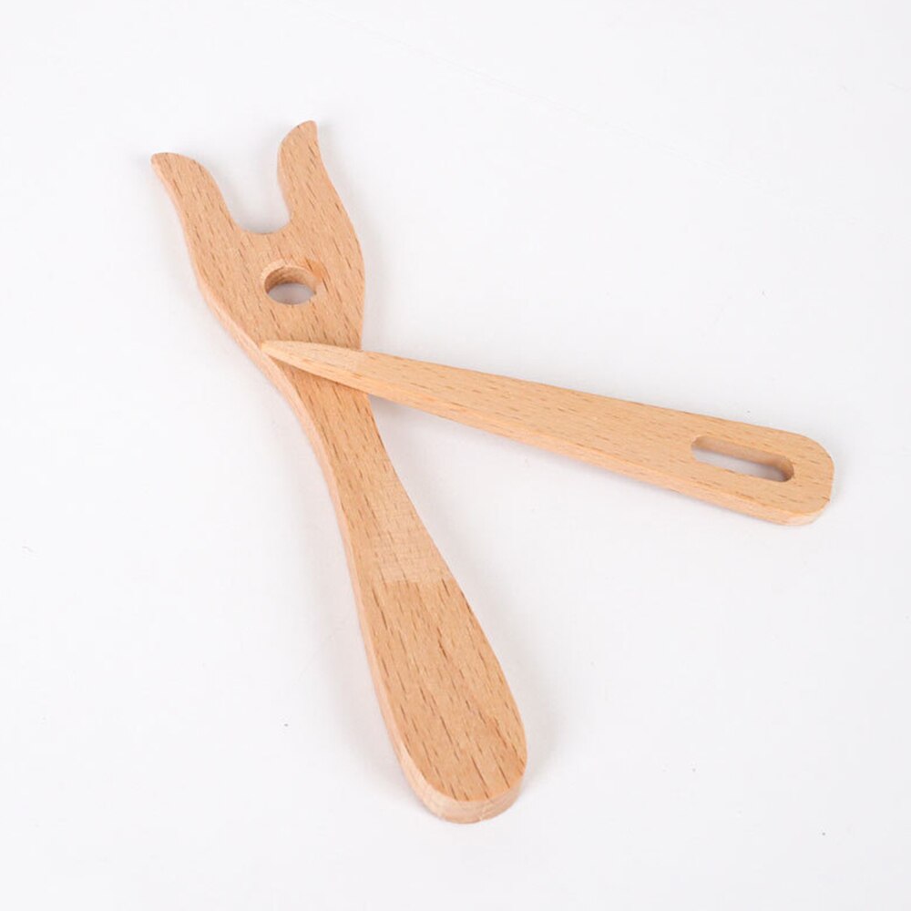 Y Naald Houten Handgemaakte Handgemaakte Producten Houten Vork Breien Apparaat Weefgetouw Gereedschap Huishoudelijke Diy Naaien Gereedschap