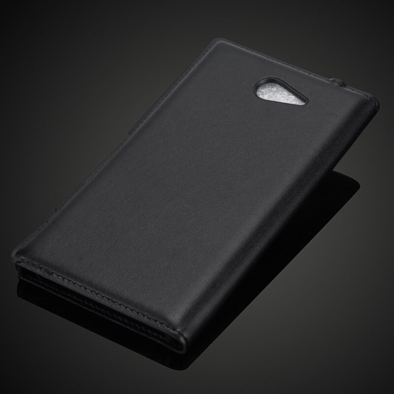 Voor Sony Xperia M2 S50H/Dual D2302 Slim Touch Screen View Window Luxe Leather PU Flip Cover Case shockproof Holster