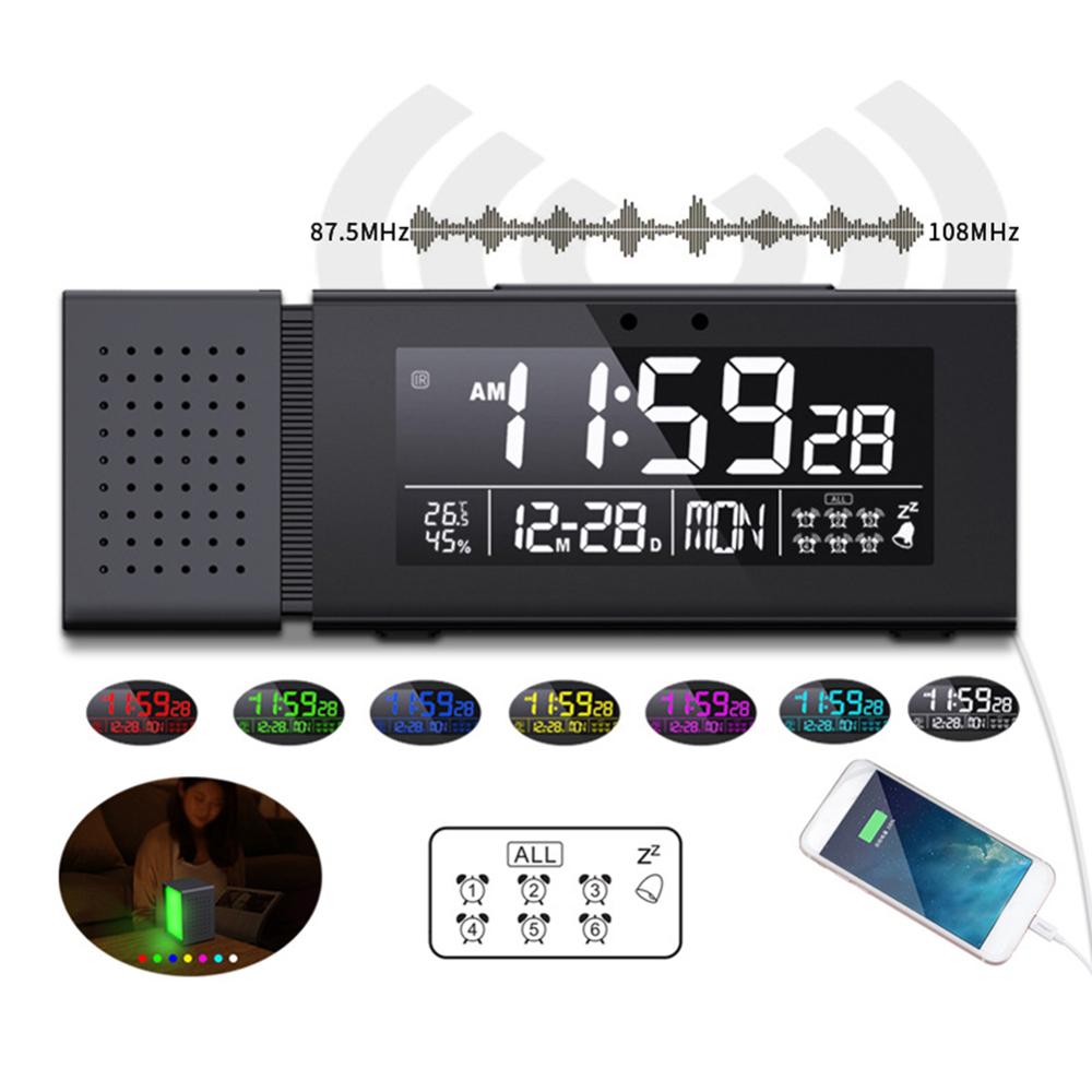 Multifunctional Sound and Light Alarm Digital Alarm Clock Household Night Light Ir Human Body Induction Function Clock