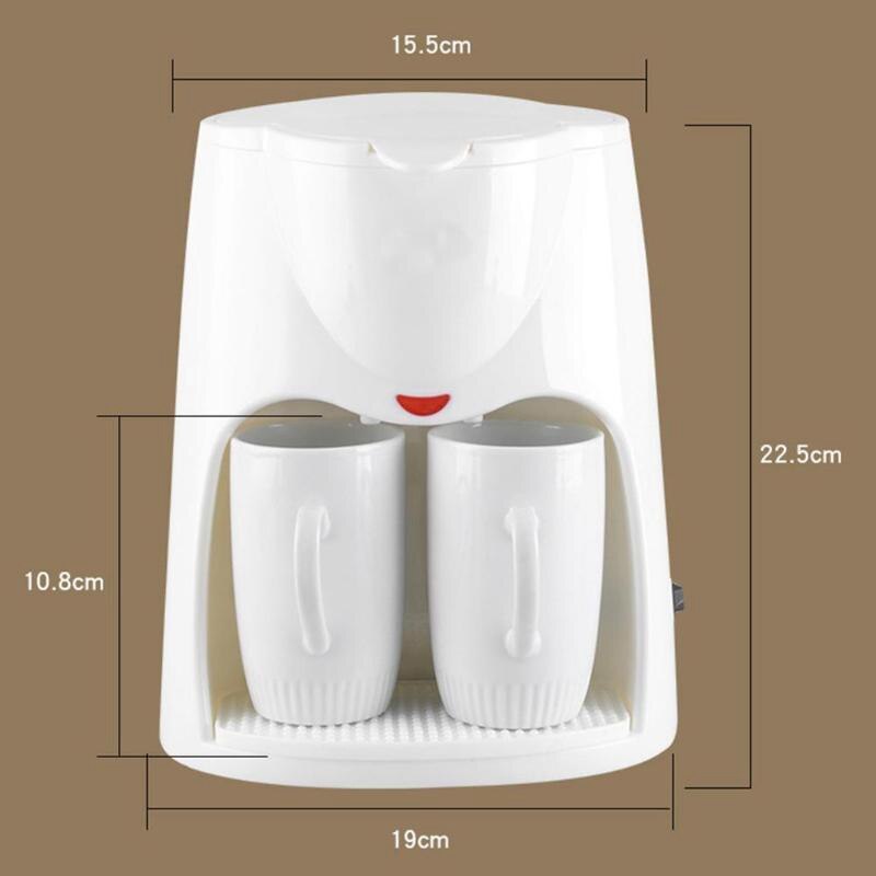 2 Cups Drip Coffee Makers 500W Electric Automatic Coffee Steam Espresso Espresso Machine Portable Outdoor Travel Coffee Machine