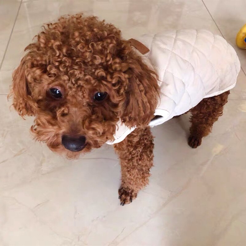 Dog Clothes Pet Puppy Soft Cotton Waistcoat Coat Bulldog Schnauzer Chihuahua Jacket for Dogs In Winter Keeping Warm AQC20