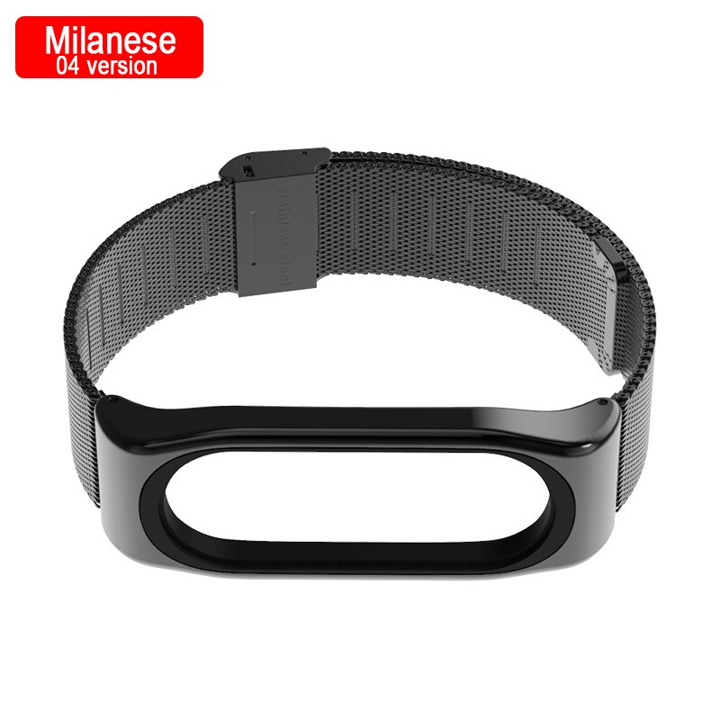 Mijobs Cinturino In Metallo Per Mi Band 4 Cinghia Senza Viti Bracciale In Acciaio Inossidabile Per Xiaomi Mi Banda 4 In Metallo Cinturino di Ricambio: Milanese04 Black