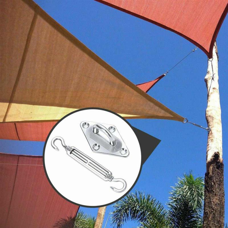 Shade Sail Shade Nets Accessories Stainless Steel Awning Accessories Diamond Clasp Snap Hook Baskets Bolt Rings