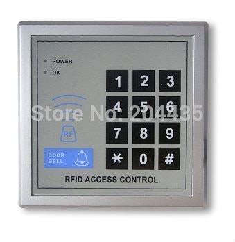 5YOA RFID Access Control System Kit Set + Strike Deurvergrendeling + Id-kaart Keytab + Voeding + Exit