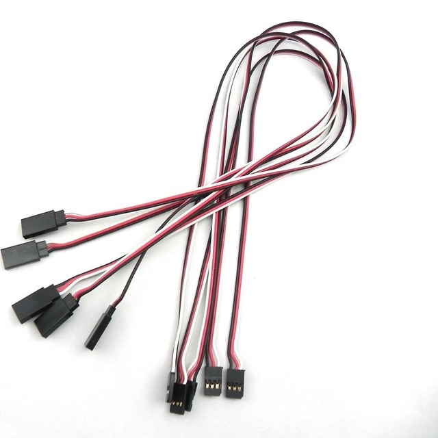 5/10Pcs 150 / 200 / 300 / 500mm Servo Extension Lead Wire Cable For RC Futaba JR Male to Female 30cm