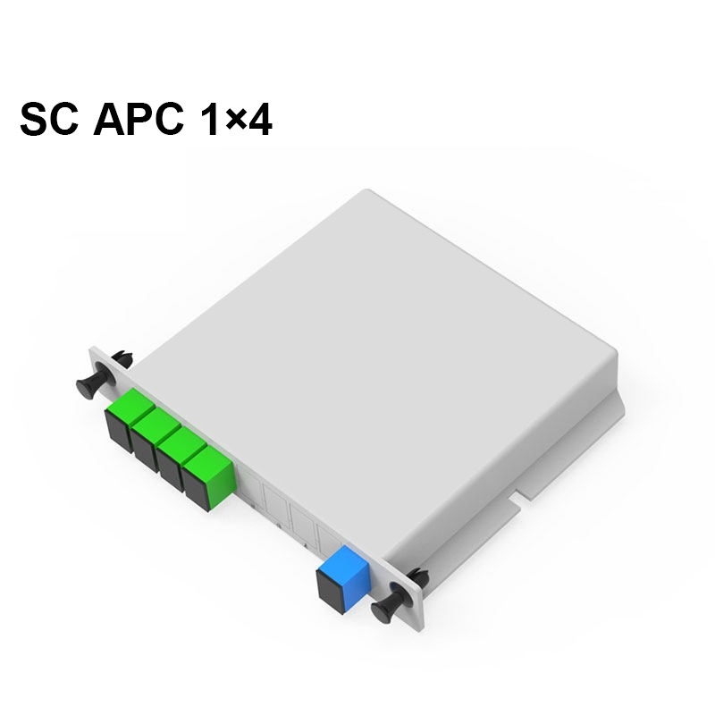 Cassetta PLC SC APC 1X4 scatola Splitter in fibra ottica FTTH tipo di inserimento Cassette Splitter in fibra ottica spedizione veloce: Default Title