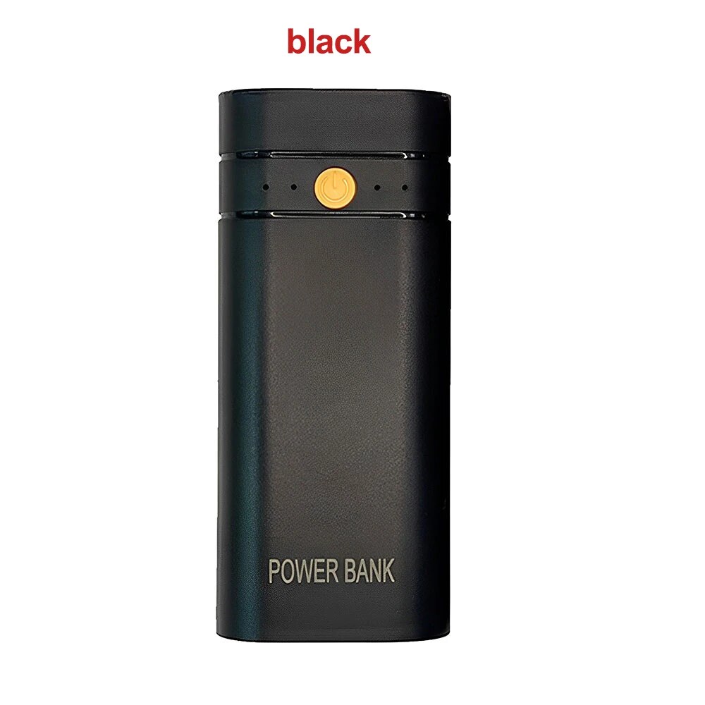 2X 18650 type-c USB batterie externe chargeur de batterie boîtier de batterie à monter soi-même pour téléphone charge électronique piles non incluses 5V 2A: Bleu