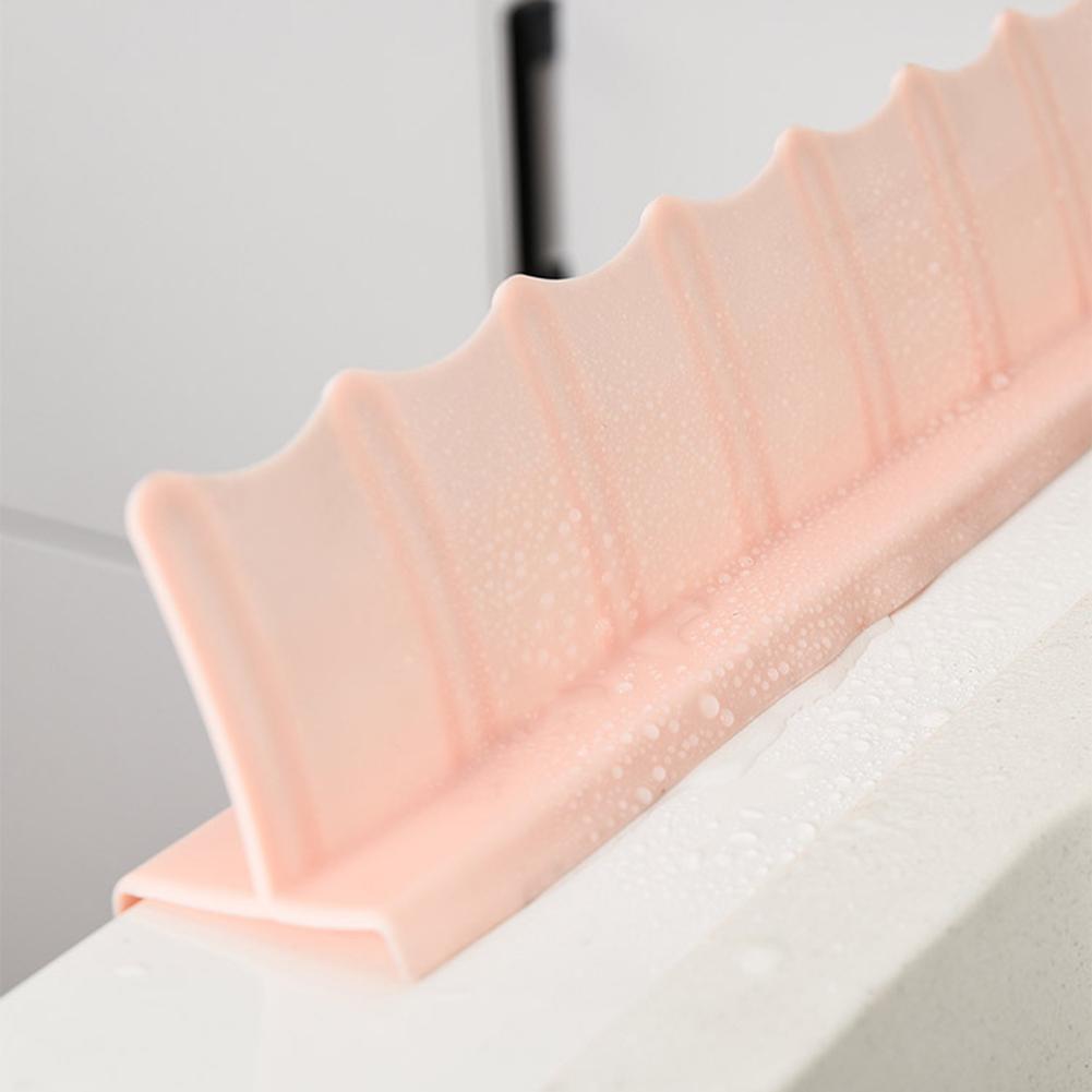 Basin Sink Water Splash Guard Kitchen Bathroom Splashproof Baffle Board With Sucker Waterproof Board Dish Fruit Vegetable