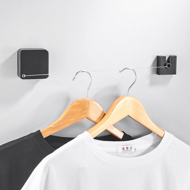 Clothesline 304 Stainless Steel Indoor Outdoor Extendable Laundry Hanger Retractable Organiser Drying Rack Clothes Rope
