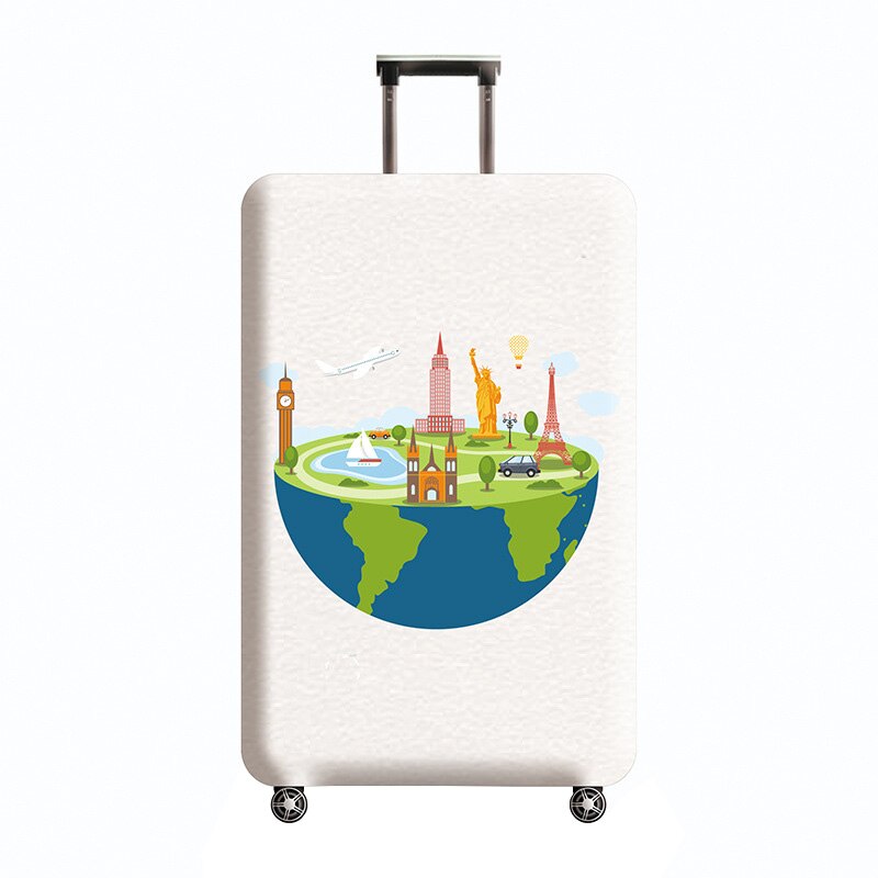 Zagęścić osłona bagażu podróżnego elastyczna osłona przeciwpyłowa nadaje się do 18-32 cal walizka na kółkach case osłona przeciwpyłowa: C    Luggage cover / S