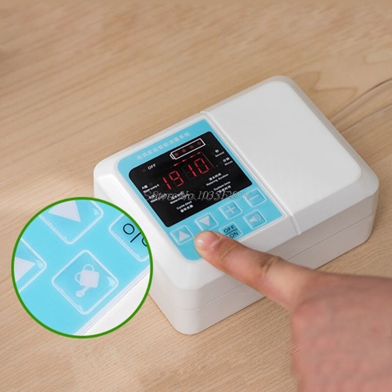 1 ensemble système d'irrigation automatique Intelligent minuterie d'eau solaire alimenté dispositif d'arrosage avec écran LCD étanche directe