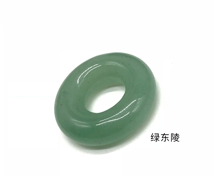 20mm 2 sztuk/paczka moda pokój klamra duże koraliki z dziurką Bagel z kamienia naturalnego 17 kolorów koraliki do wyrobu kolczyków: Green Aventurine