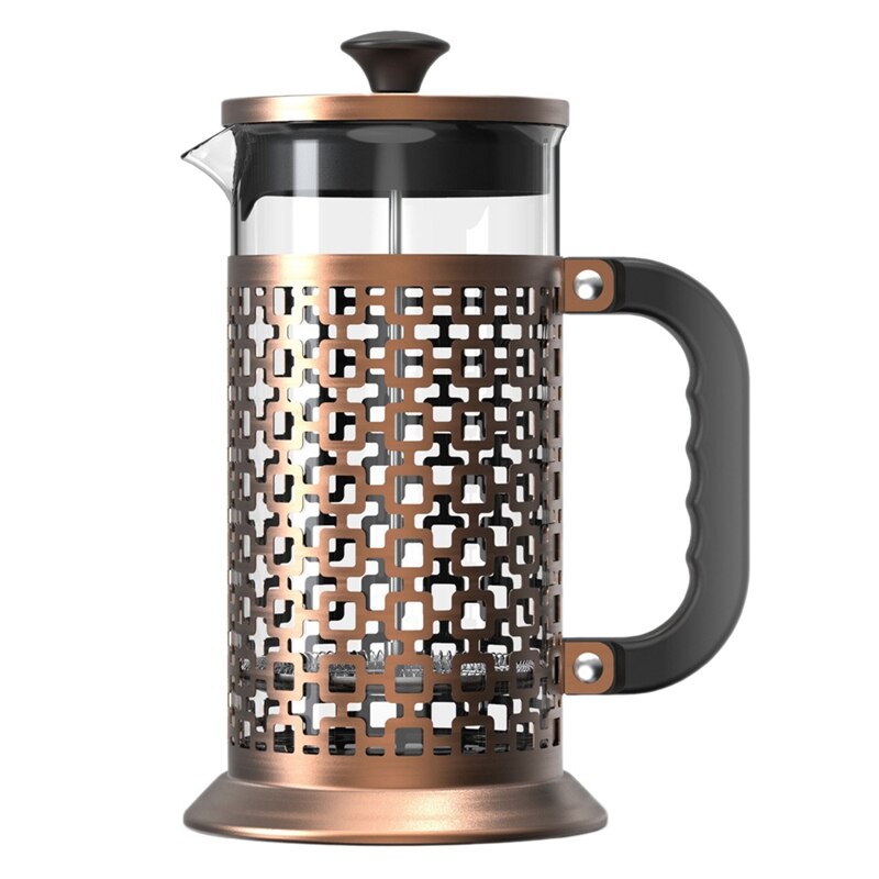 Franse Pers Koffie Thee Maker(34Oz) hittebestendig Glas 304 Roestvrij Staal Koffie Druk Pot Met 3 Filter Scherm