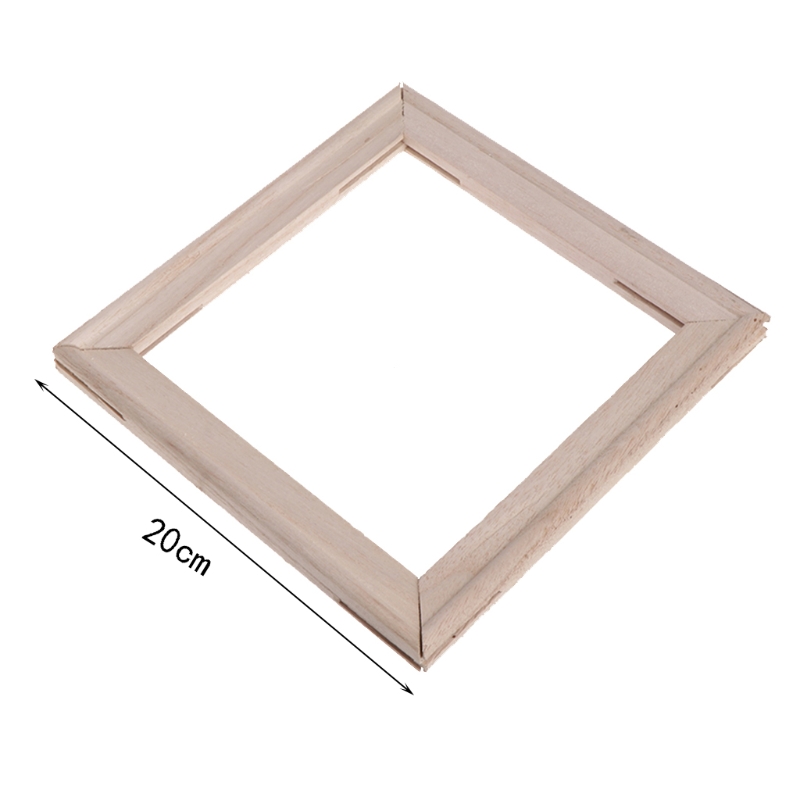 4 stks/set Houten Brancard Strip Bar Frame Voor Canvas Schilderij Art Stretched Schilderen Frame: 20cm