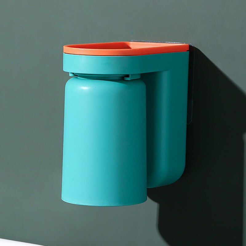 Toothbrush Holder Wall Mounted Convenience Self-Adhesive Toothbrush Holder for Bathroom Convenience Self-Adhesive PRE: Green
