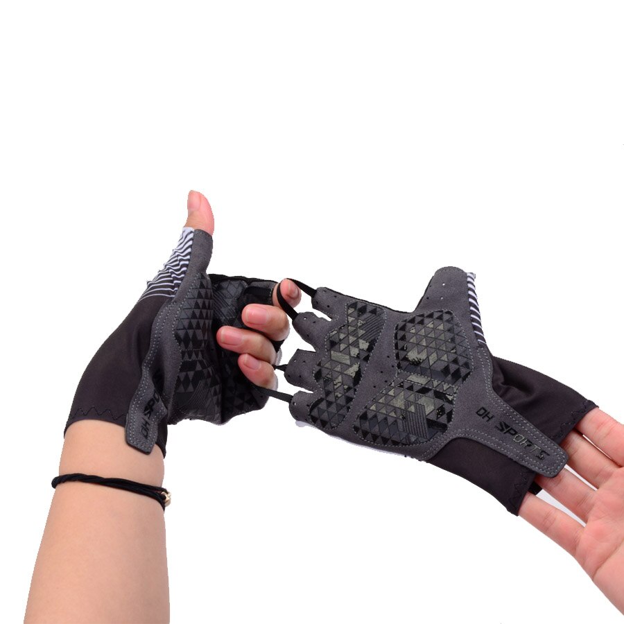 Neue Anti Unterhose Gel Pad Fahrrad Handschuhe mit Socken Kurz halb Finger Radfahren Handschuhe Atmungsaktive draussen-Sport Männer Fahrräder Handschuhe