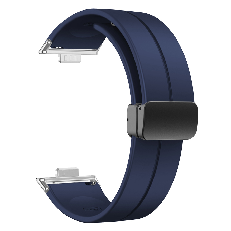 Magnetic Buckle Silicone Watch Band For Huawei Watch Fit 4 Pro Strap Replacement Correa Bracelet For Huawei Fit 3 Accessories: M / WHITE