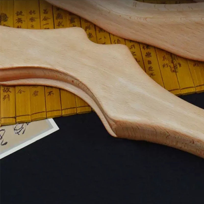 3Pcs Natuurlijke Beuken Massief Hout Schrapen Stok Body Gua Sha Massage Spa Therapie Tool Reflexologie Guasha Ontspanning Rolling Bars