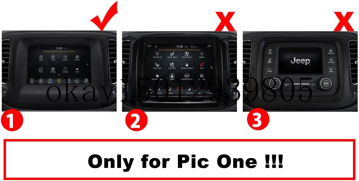 Voor Kompas Uconnect Touch Screen Auto Display Navigatie Screen Protector, auto In-Dash Scherm Beschermende Film (7-Inch)