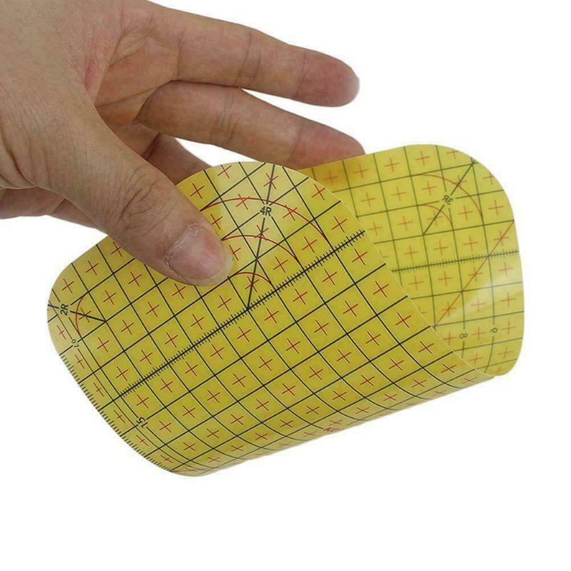 Regla de planchado de retazos, herramienta de medición de suministros de costura DIY artesanal