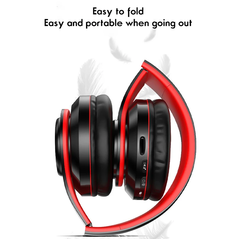 Wireles Bluetooth Kopfhörer Über-Ohr Faltbare Bunte Stereo Computer Drahtlose Kopfhörer Geräuschunterdrückung HIFI TV Spiel Headset