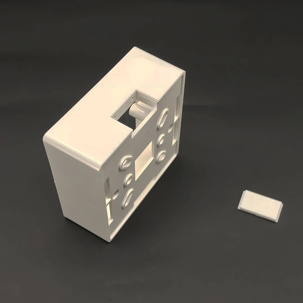 White Plastic Thicker Materials 86mm Type Home Thermostat Temperature Controller Mounting Box
