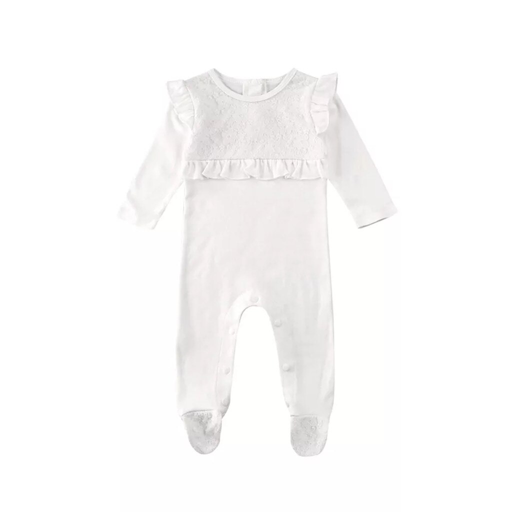 Baby romper nyfødte baby pige tøj langærmet baby dreng tøj roupas de bebe bomuld outwear forår sommer baby jumpsuit: 01 / 18m