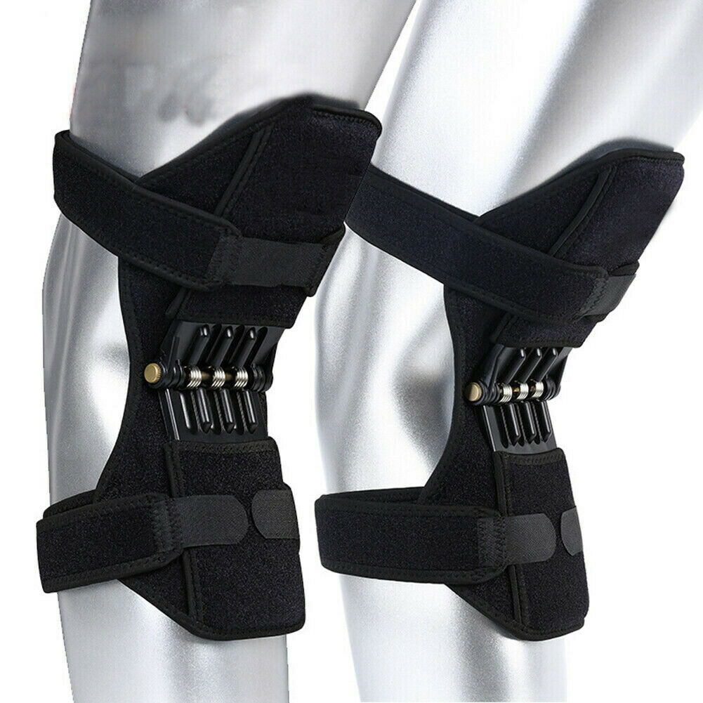 1 paar Gezamenlijke Ondersteuning Knie Pad Ademend antislip Lift Pijnbestrijding Voor Knie Power Lente Kracht Stabilizer Knie booster Voor Oudere