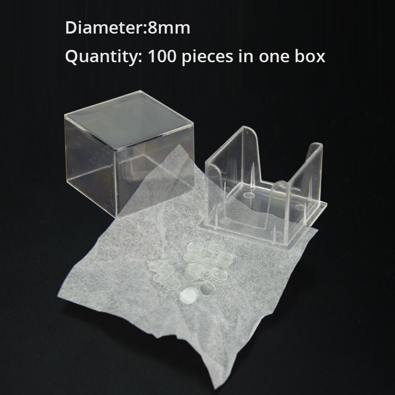 3 4 5 6 8mm Round Microscope Glass Slide Cover Slips Blank Slides Coverslip Thickness 0.13 - 0.17mm 1 Box 100pcs: 8mm