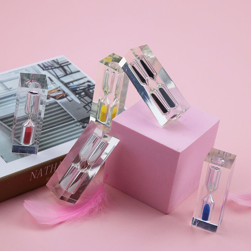 Desktop ornament acrylic sand timer clock 5 minutes hourglass home decoration sand timer clock