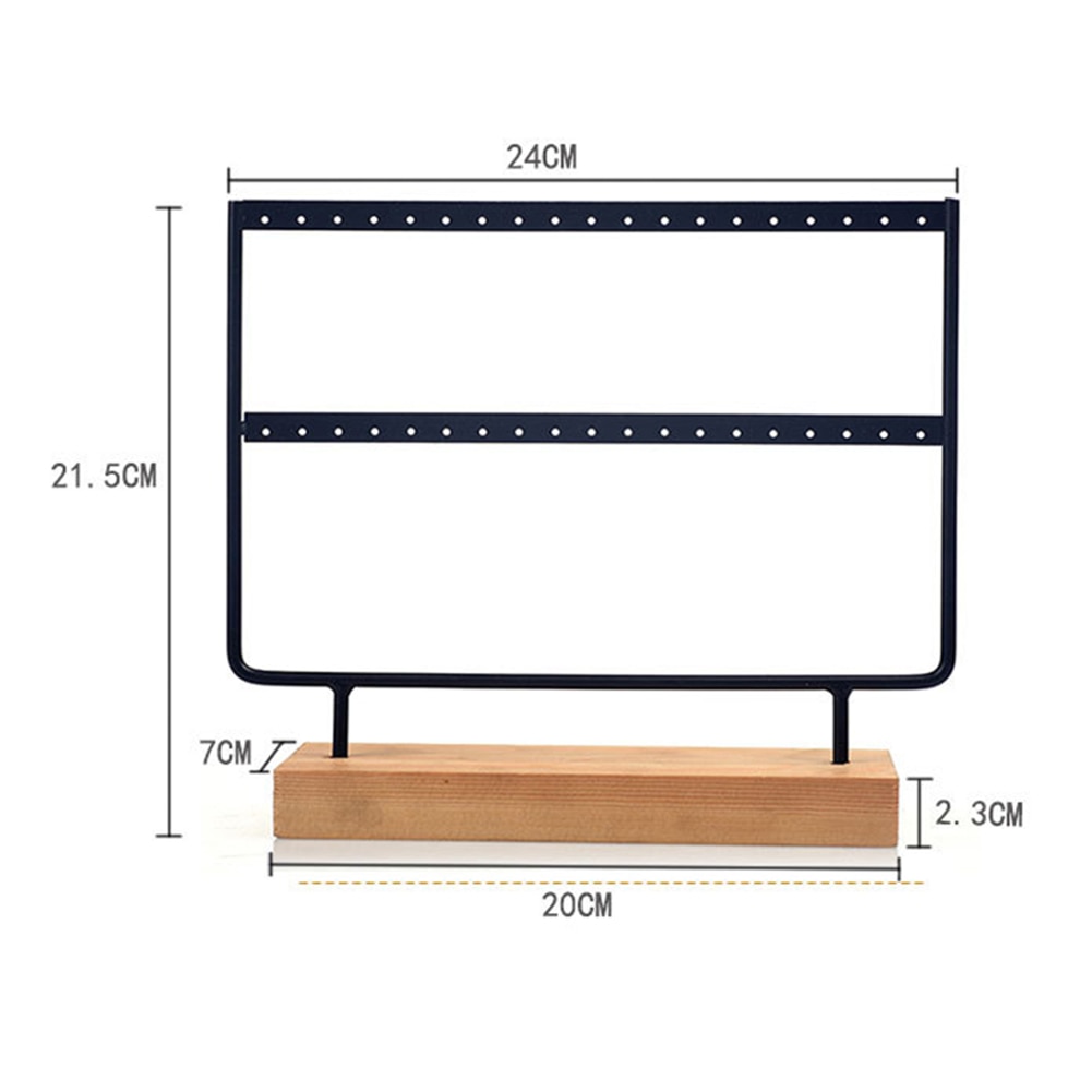 Praktische 24/44 Gaten 2 Lagen Oorbellen Oor Stud Organiseren Rack Sieraden Display Standaard Sieraden Display Stand Creatieve Sieraden Rack