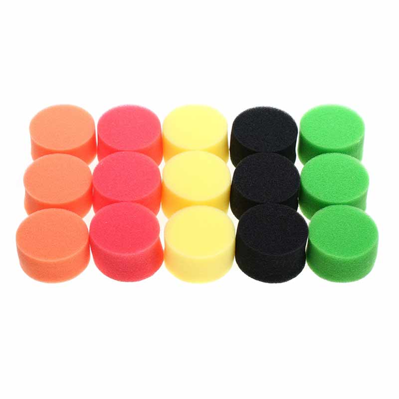 16pcs Sponge Car Polisher Waxing Pads Buffing Kit for Boat Car Polish Buffer Drill Wheel polisher Removes Scratches