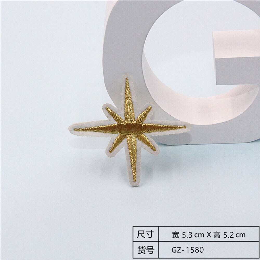 Fabric Embroidered Celestial Body Patch Clothes Stickers Bag Sew Iron On Applique DIY Apparel Sewing Clothing Accessories BU190: BU190N14