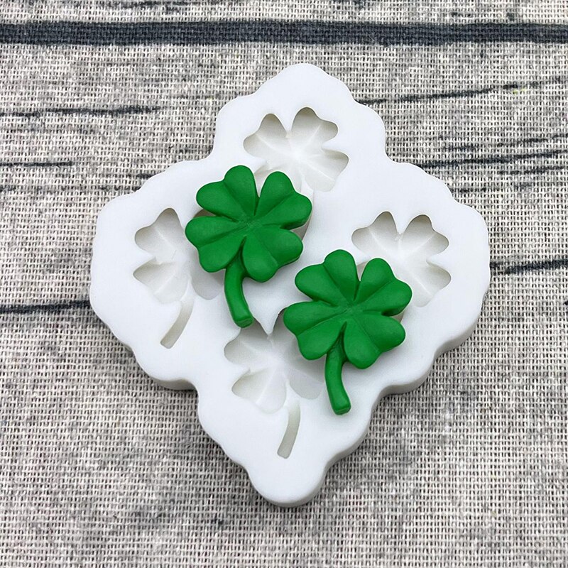 Palm Ginkgo Arce Monstera Deliciosa hojas silicona Sugarcraft molde herramientas de resina Cupcake Fondant herramientas de decoración de pasteles: Verde militar