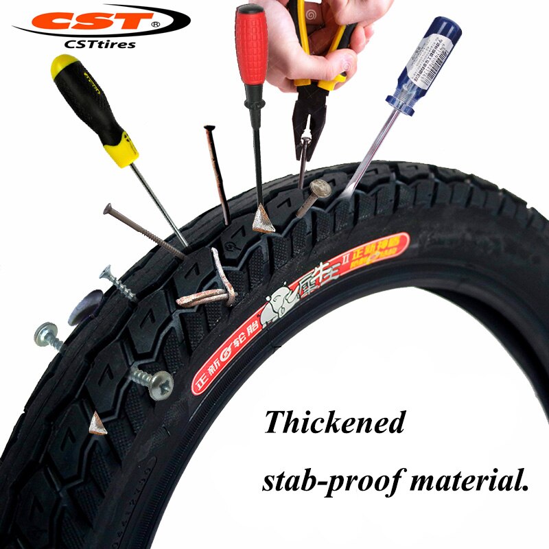 16x3.0 Tire Electric Bicycle Motorcycle CST Anti-skid Rhinoceros 75-305 Inner and Outer Tyre