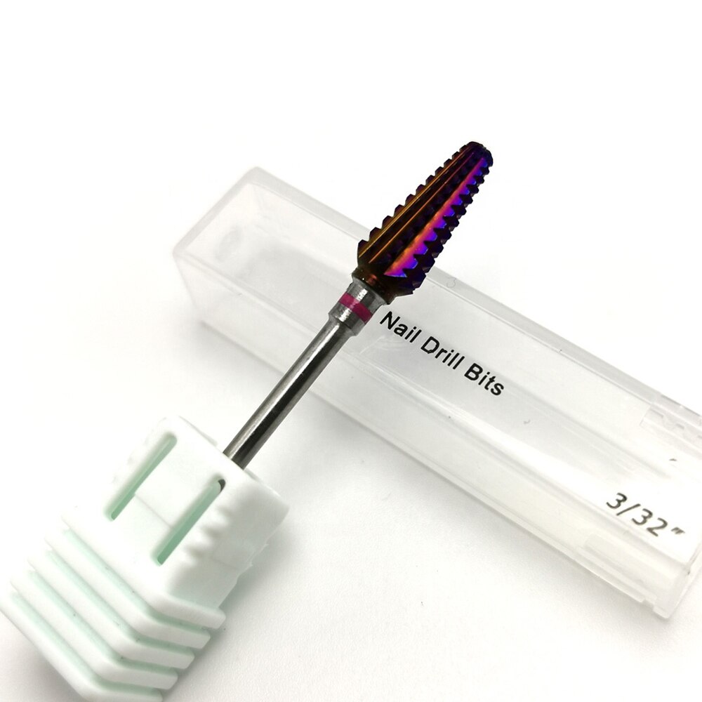 Tornado-brocas de carburo de tungsteno para manicura, 6 tipos de brocas para pulidora eléctrica