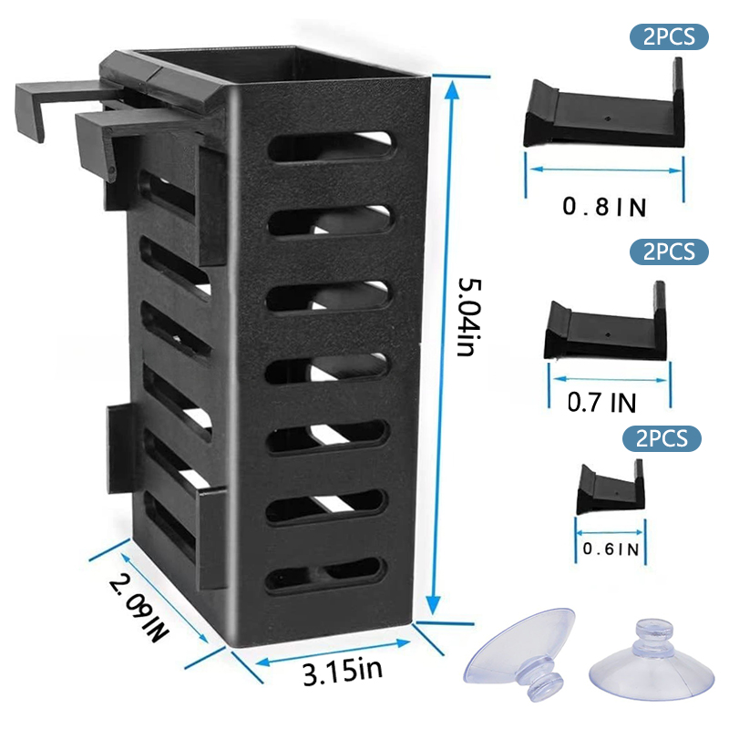 Schwimmende hängende Aquarium-Pflanzenhalter-Haken, Wasserpflanzentopf, Aquarium-Pflanzgefäß, Tassen, Pflanzkörbe, Aquascape-Dekorationen: Gelb