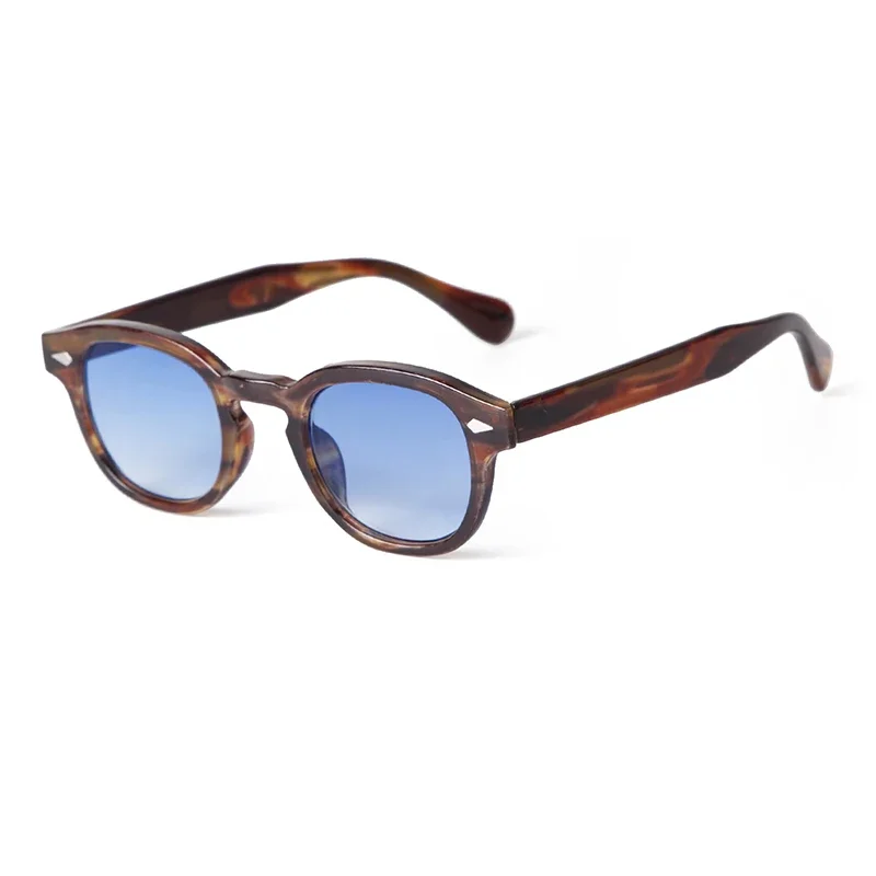 HISTORIA Vintage remache carey gafas de sol redondas mujeres hombres 2022 de Retro amarillo azul lente gafas de sol cuadradas S22728: Verde oscuro