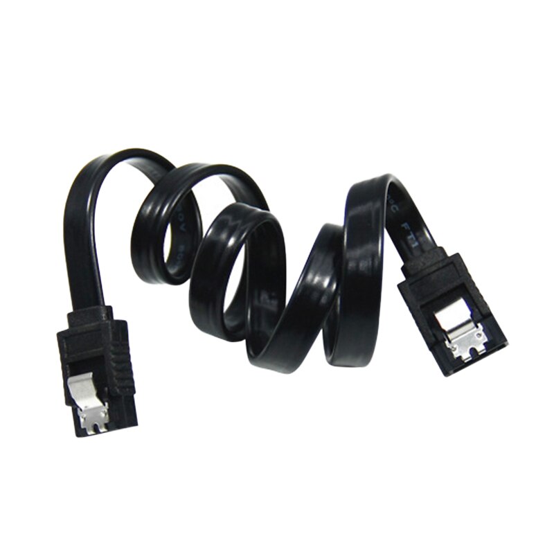 Serielle SATA 3 HDD Daten schwer Antrieb Disk Signal Kabel Schwarz Gerade Hohe Geschwindigkeit 45CM