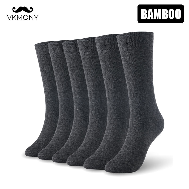 Herensokken van bamboevezel, lange laarzen, herensokken, 6 paar/partij, uk maat 7-11 , eur maat 40-46 1006 vk