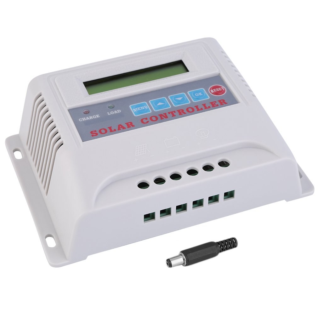 25A LCD Solar Panel Battery Regulator Charger Controller 12V/24V Auto Switch