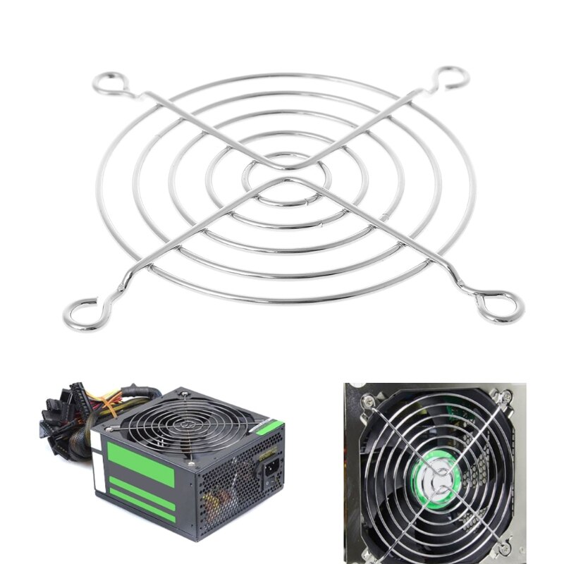 Ventilatorbeschermingsnetrooster 7cm dia ijzeren gaas veiligheidsrooster voor computerbehuizingventilatoren 40jb