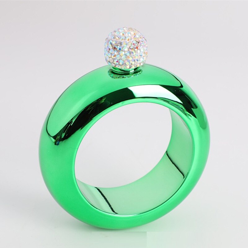 3.5oz armbanden heupfles roestvrij staal alcohol whisky wodka heupfles fles drinkgerei: Groente